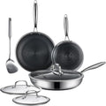 Non Stick Frying Pan Set 7 Piece for Healthy Cooking Needs