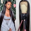 bunGiol 30 in Lace Front Wig Straight 13x4 - Natural Black