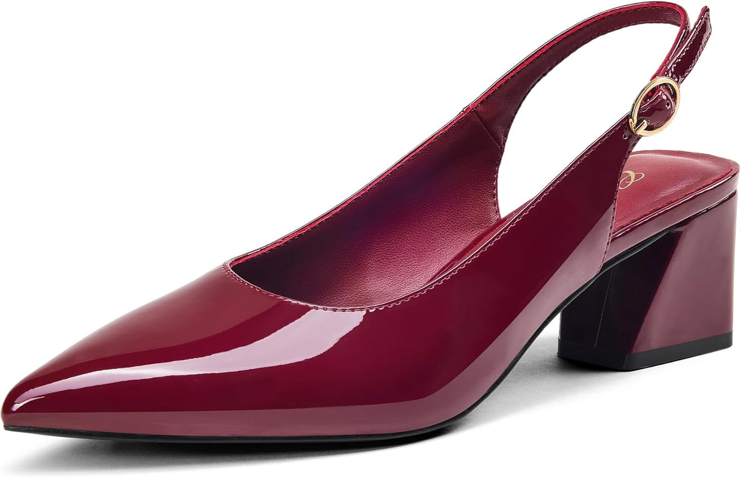 GENSHUO Women's Slingback Closed Toe Block Heels for Any Occasion