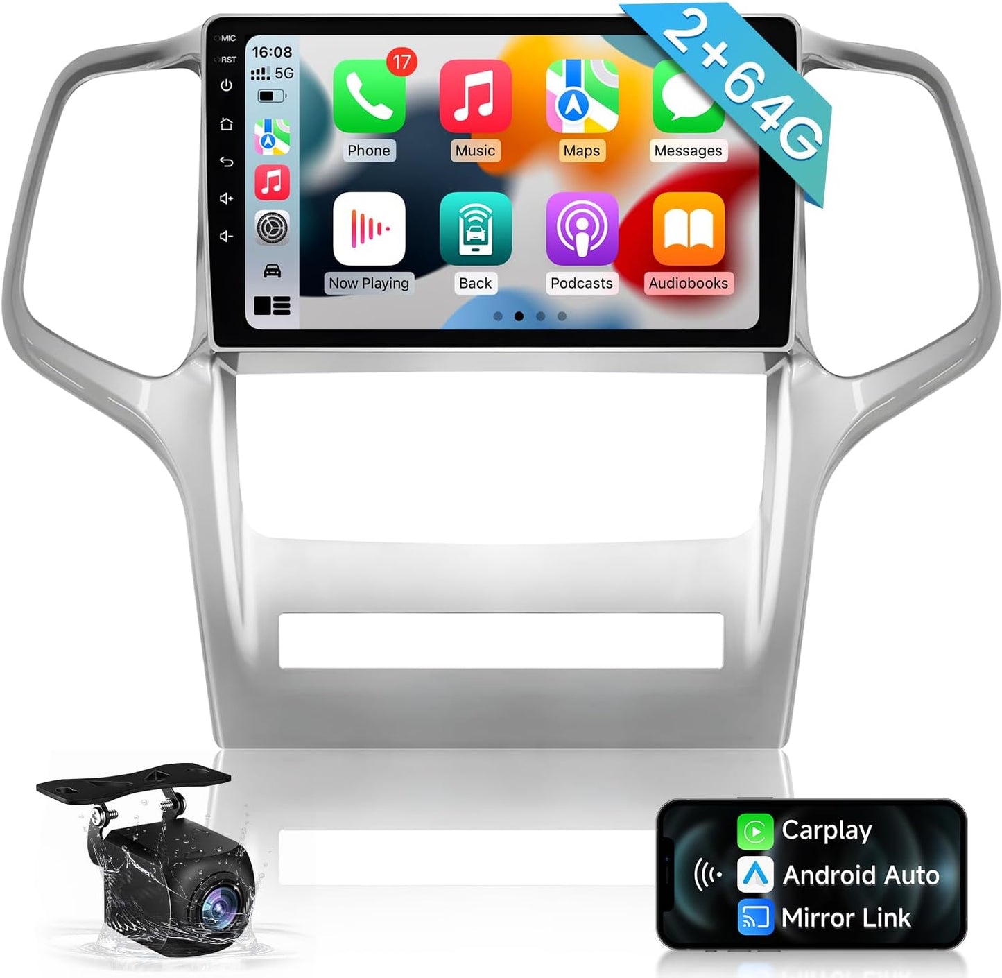 4Core+64G Car Radio for Jeep Grand Cherokee with Touch Screen