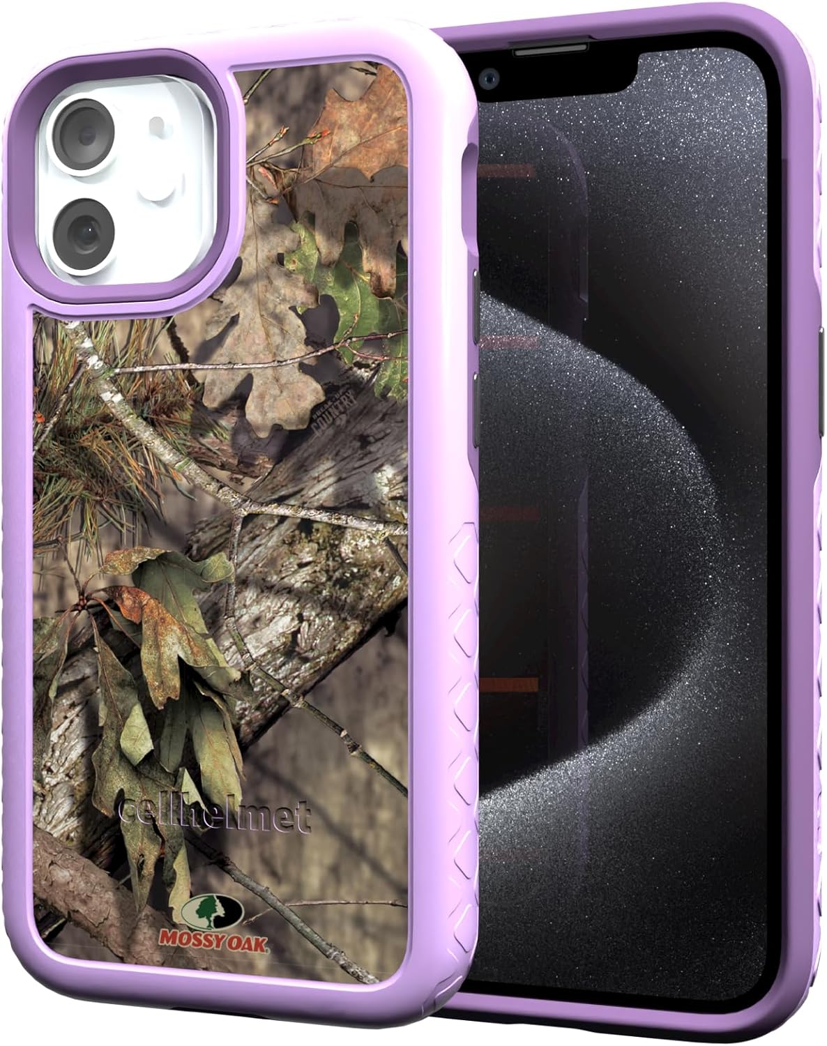 cellhelmet Mossy Oak Dual-Layer Case for iPhone 13 Mini in Lilac