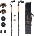 Montem 3K Carbon Fiber Trekking Poles - Ultralight, Shock Absorbing