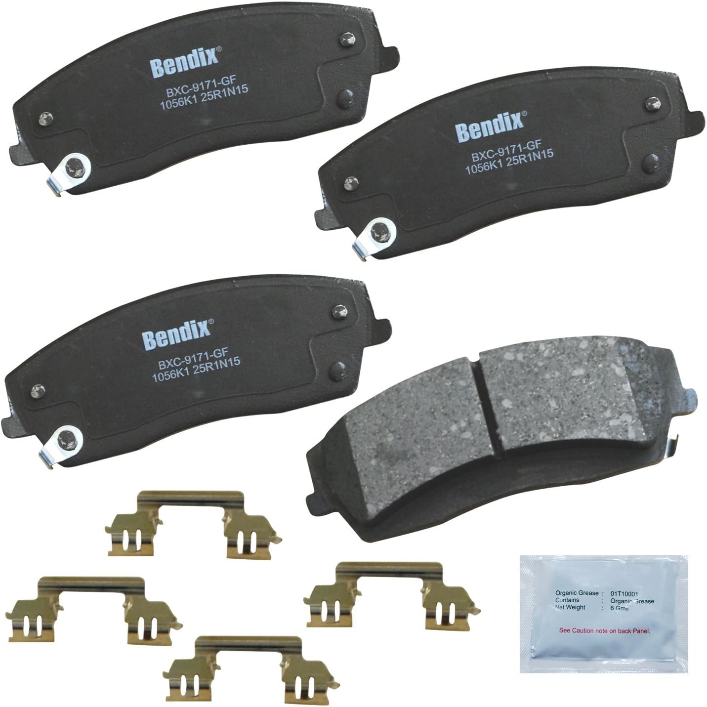 Bendix Priority1 CFC1056K1 Ceramic Brake Pads for Chrysler & Dodge
