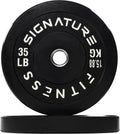 Olympic Bumper Plates Set - 100% Virgin Rubber Pairs for Weightlifting