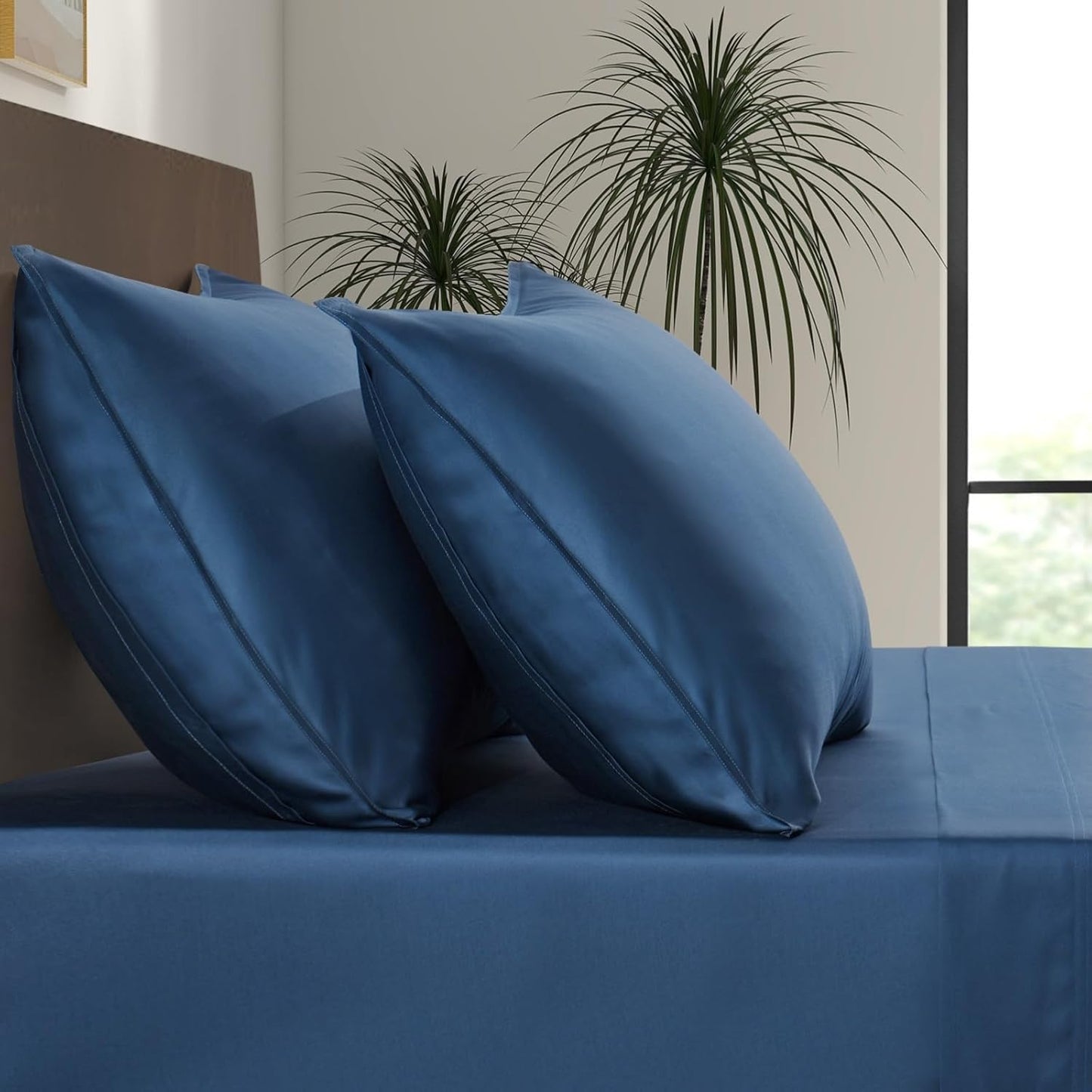 Luxury Bamboo Market Queen Envelope Pillowcase Set for Comfort
