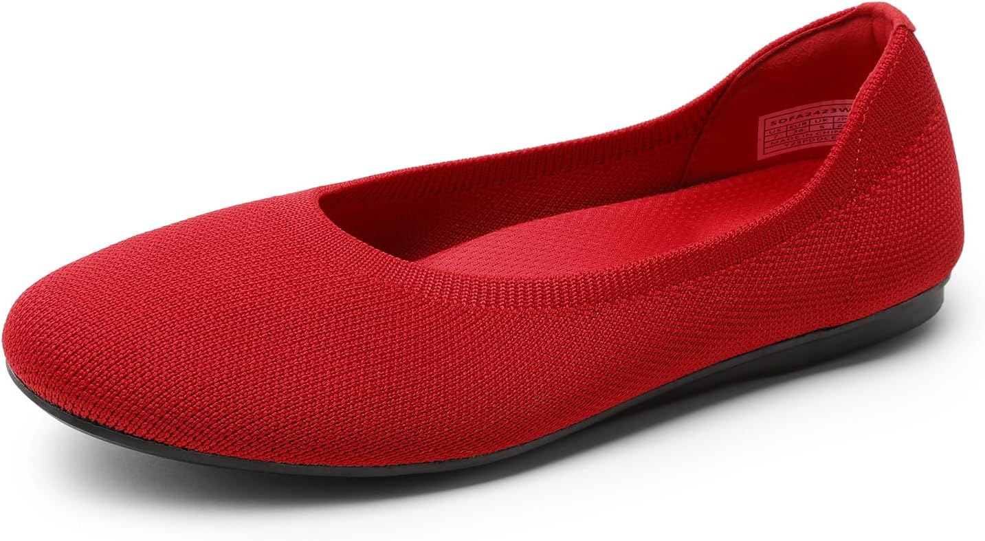 DREAM PAIRS Ballet Flats for Women with Arch Support Comfort