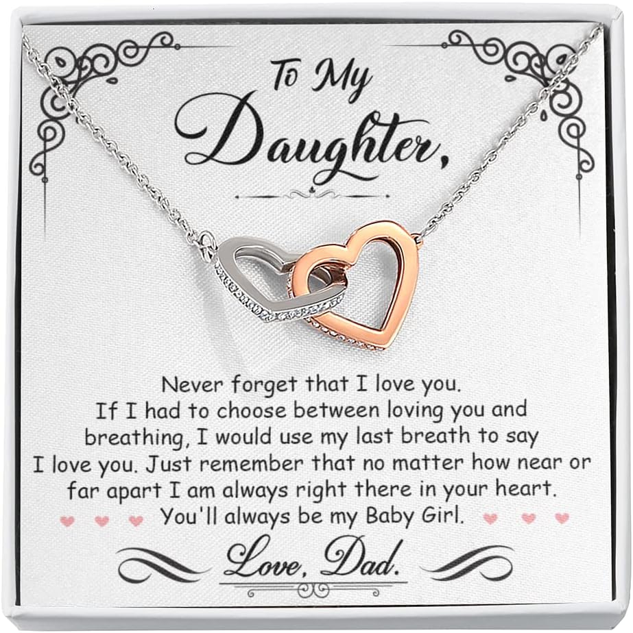 To My Beautiful Daughter Necklace - Heartfelt Gift from Parents