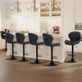 COLAMY Bar Stools Set of 6 Adjustable Swivel Chairs