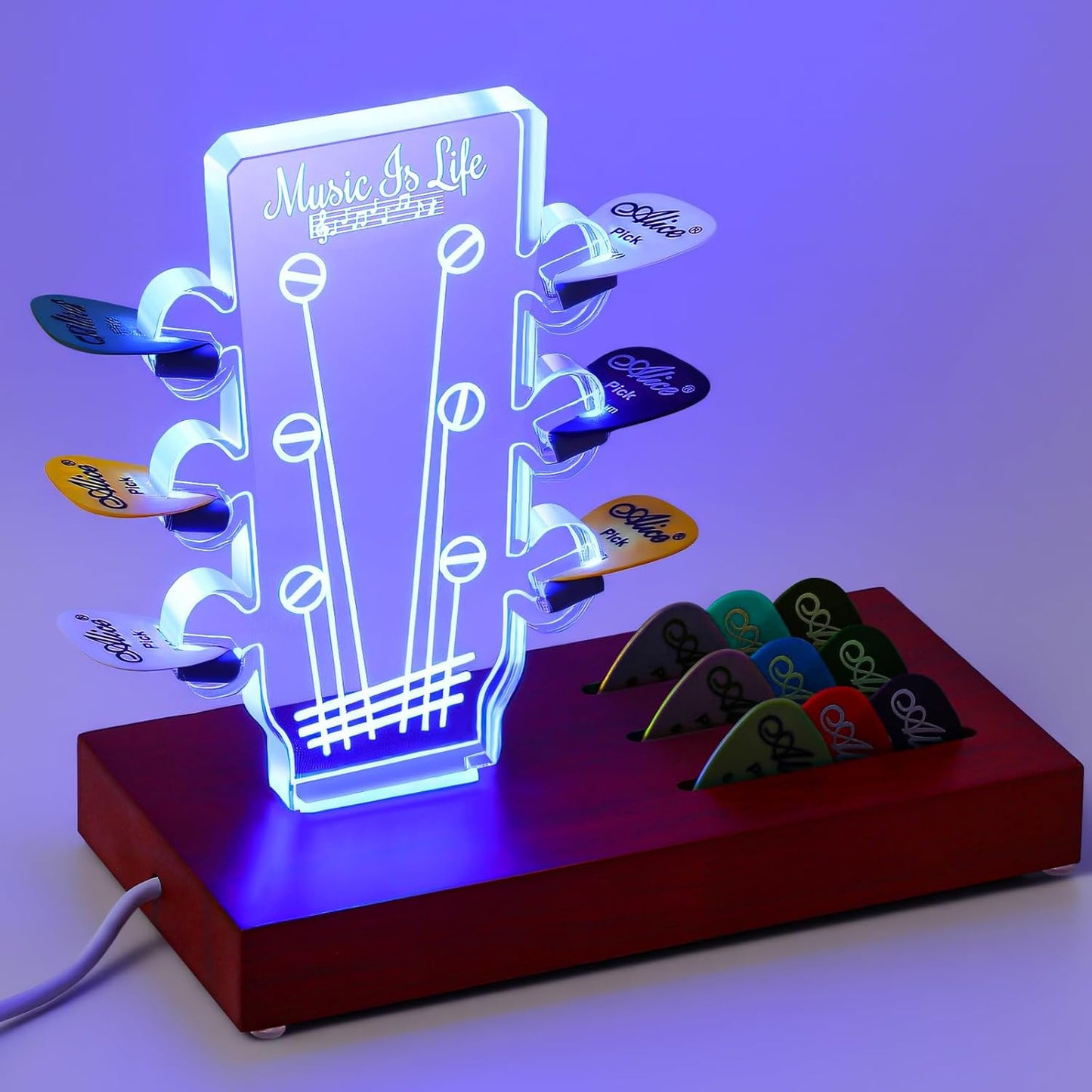 RGB Guitar Pick Holder: Light Up Your Music!
