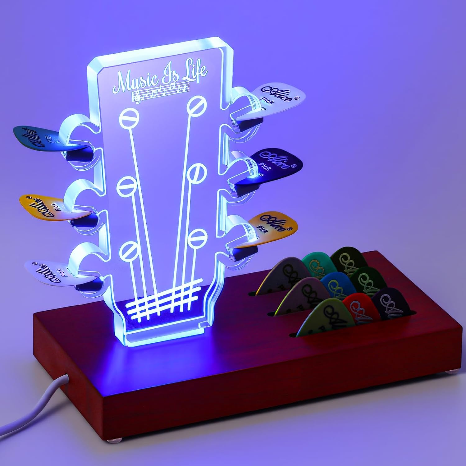RGB Guitar Pick Holder: Light Up Your Music!