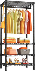 Ulif H4 Mini Portable Closet 4-Tier Garment Rack - Space-Saving Steel
