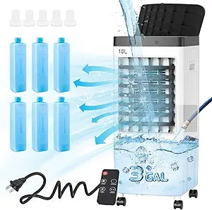 Portable Air Conditioner with 3 Gal Tank for Home & Office