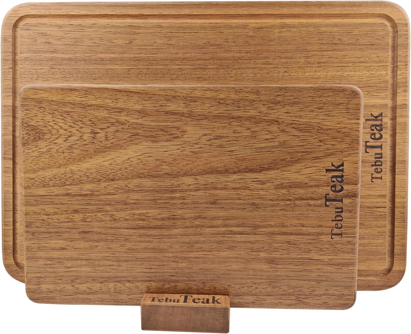 Solid Teak Wood Cutting Board Set for Kitchen Chopping Needs