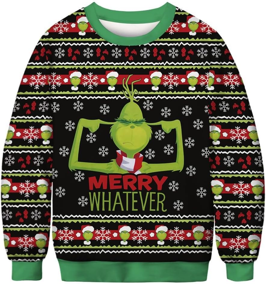 Festive Couples Plus Size Sweatshirt XL - Ugly Xmas Pullover