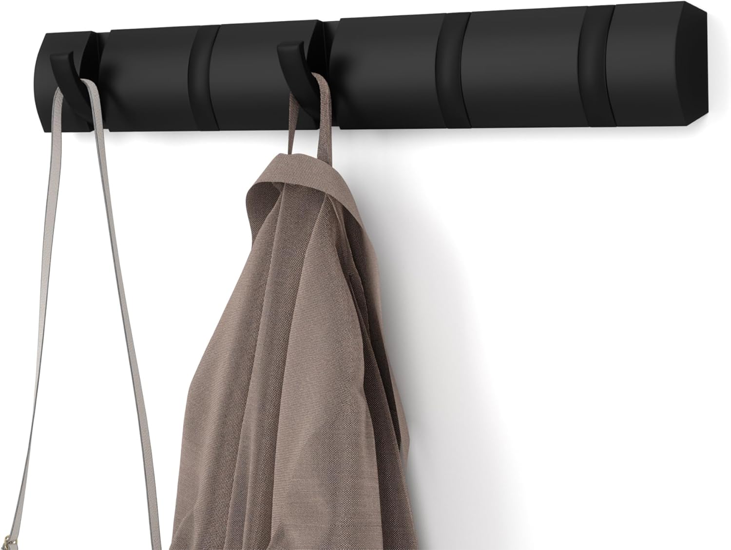Umbra Flip Wall-Mounted Coat Rack for Modern Space-Saving Storage