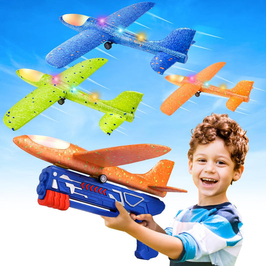 Fuwidvia LED Foam Glider: 2 Flight Modes, 3 Pack