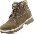 Womens Outdoor Snow Ankle Boots - Waterproof Lightweight Lace-up