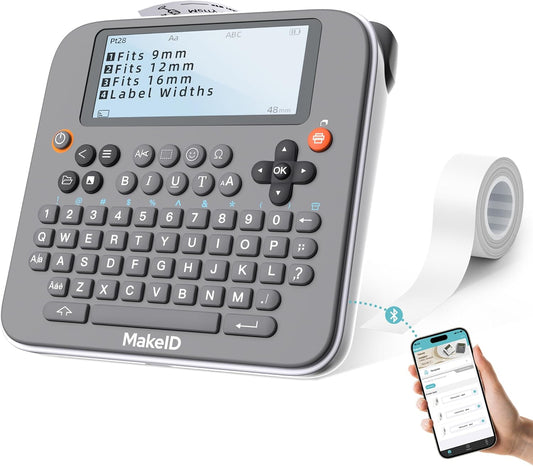 Makeid E1 Label Maker - Rechargeable Bluetooth Labeler