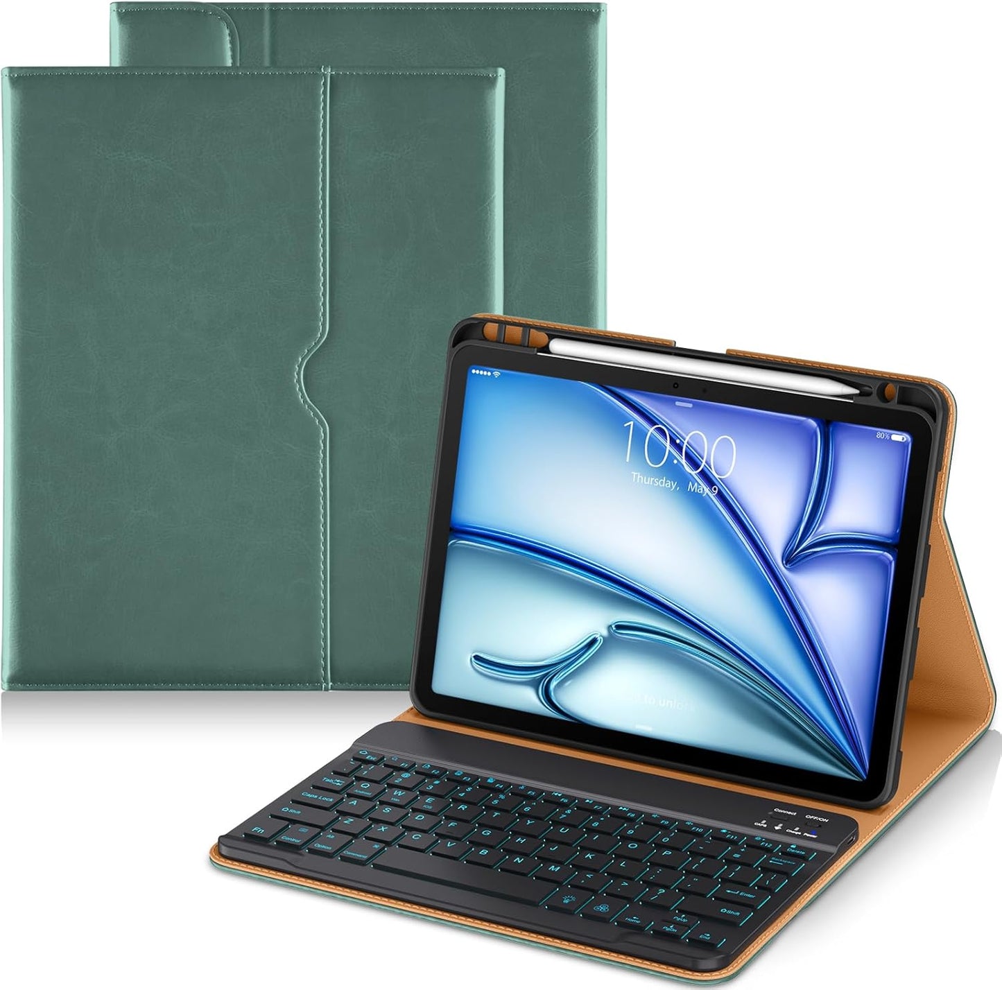 DTTO Keyboard Case for iPad Air 11 Inch with Backlit Colors