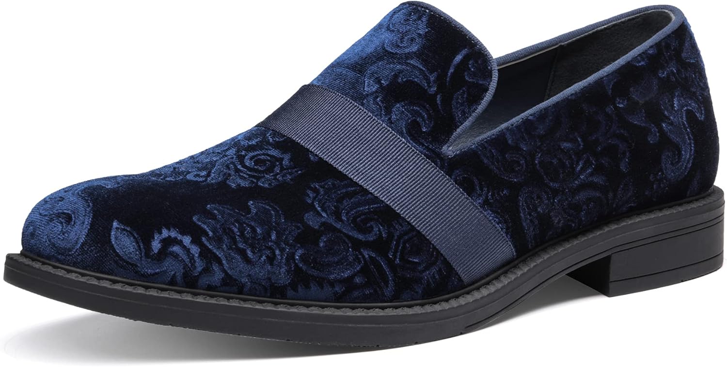 Bruno Marc Men's Dress Tuxedo Shoe Slip-on Classic Loafers