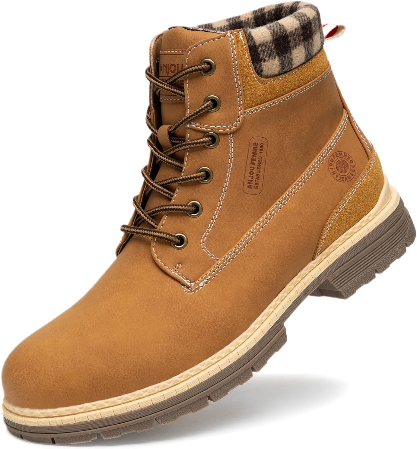 ANJOUFEMME Waterproof Winter Hiking Boots - Men's Ultimate Warmth!