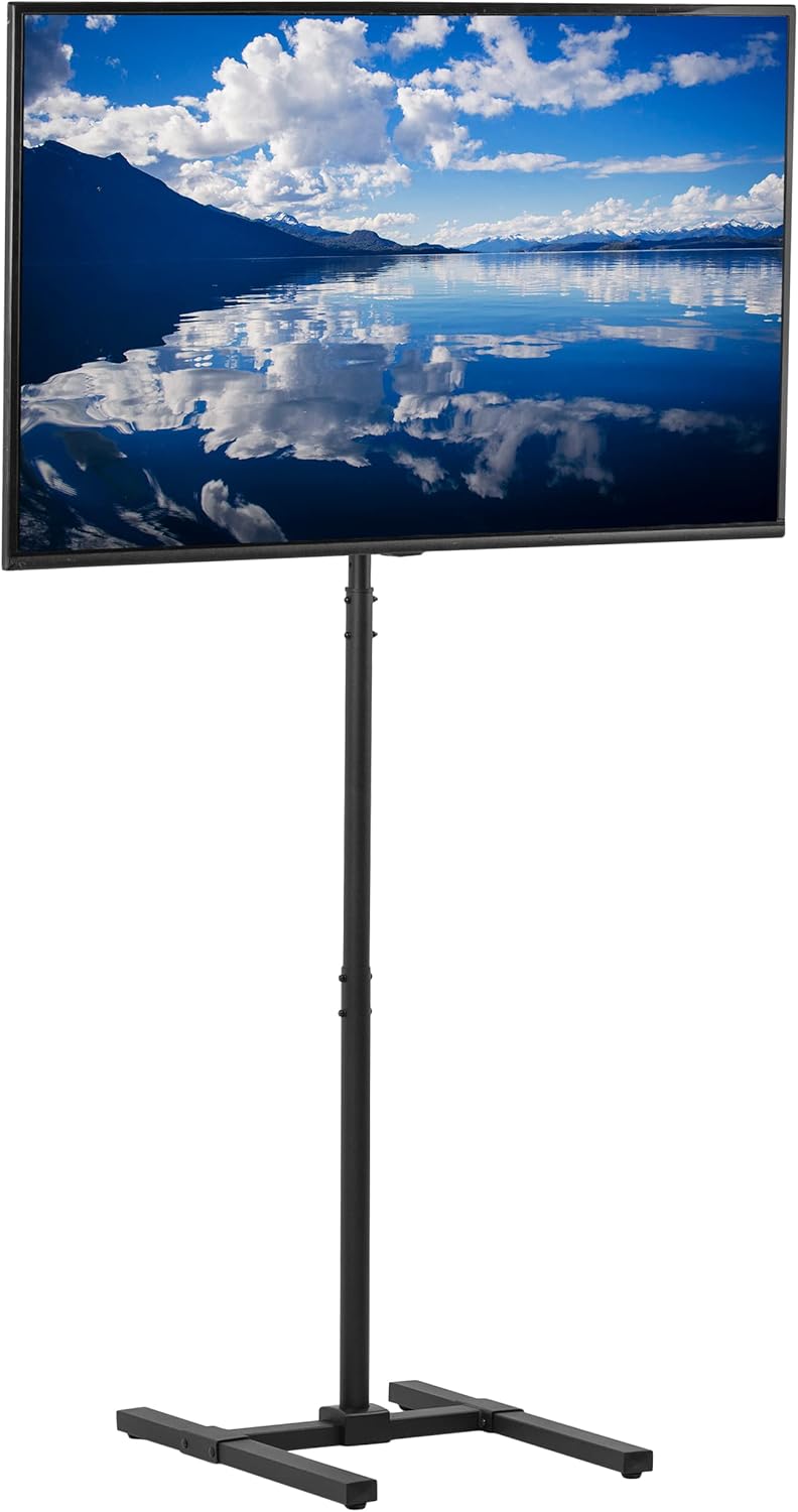 VIVO Tall TV Stand: Supports 13-50in Screens, Max 44lbs, VESA 200x200, Perfect for Treadmills, Black