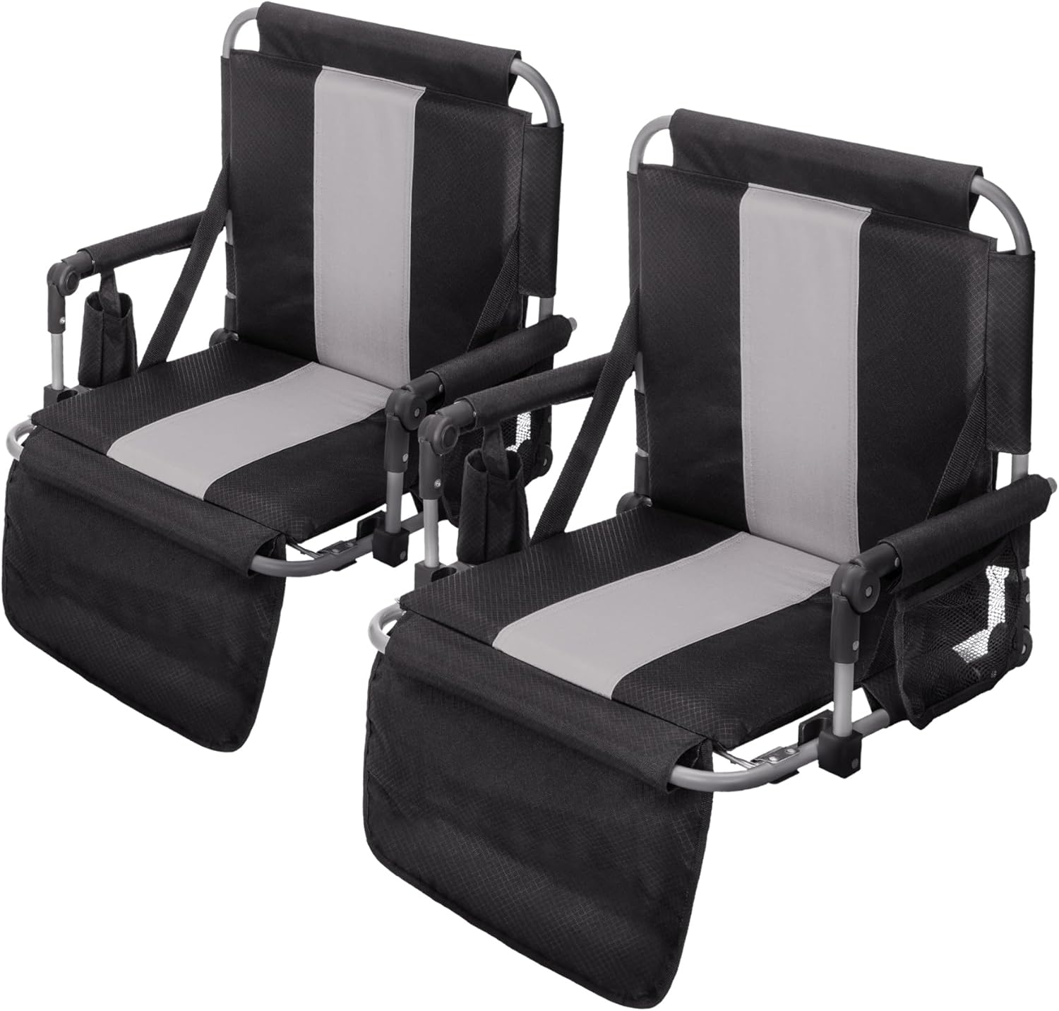 Portable Outdoor Folding Stadium Seat with Armrest and Cup Holder