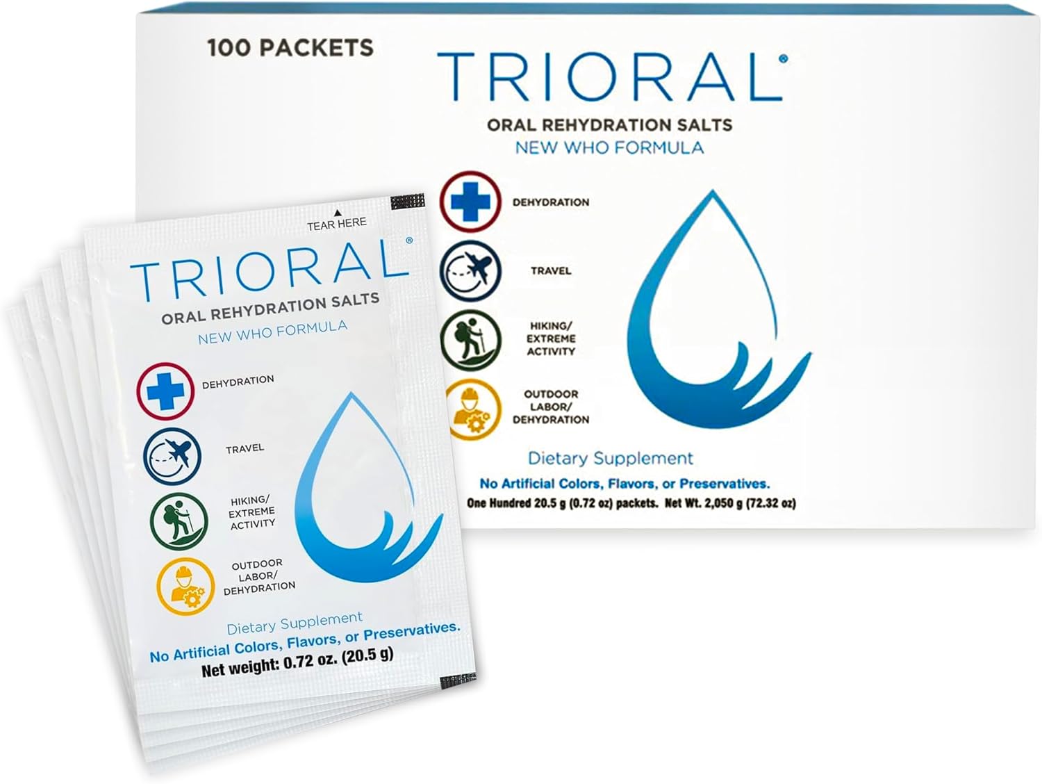 TRIORAL Rehydration Electrolyte Powder for Rapid Hydration