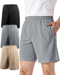 Liloak Men's Athletic Shorts with Pockets - Comfortable Summer Knit