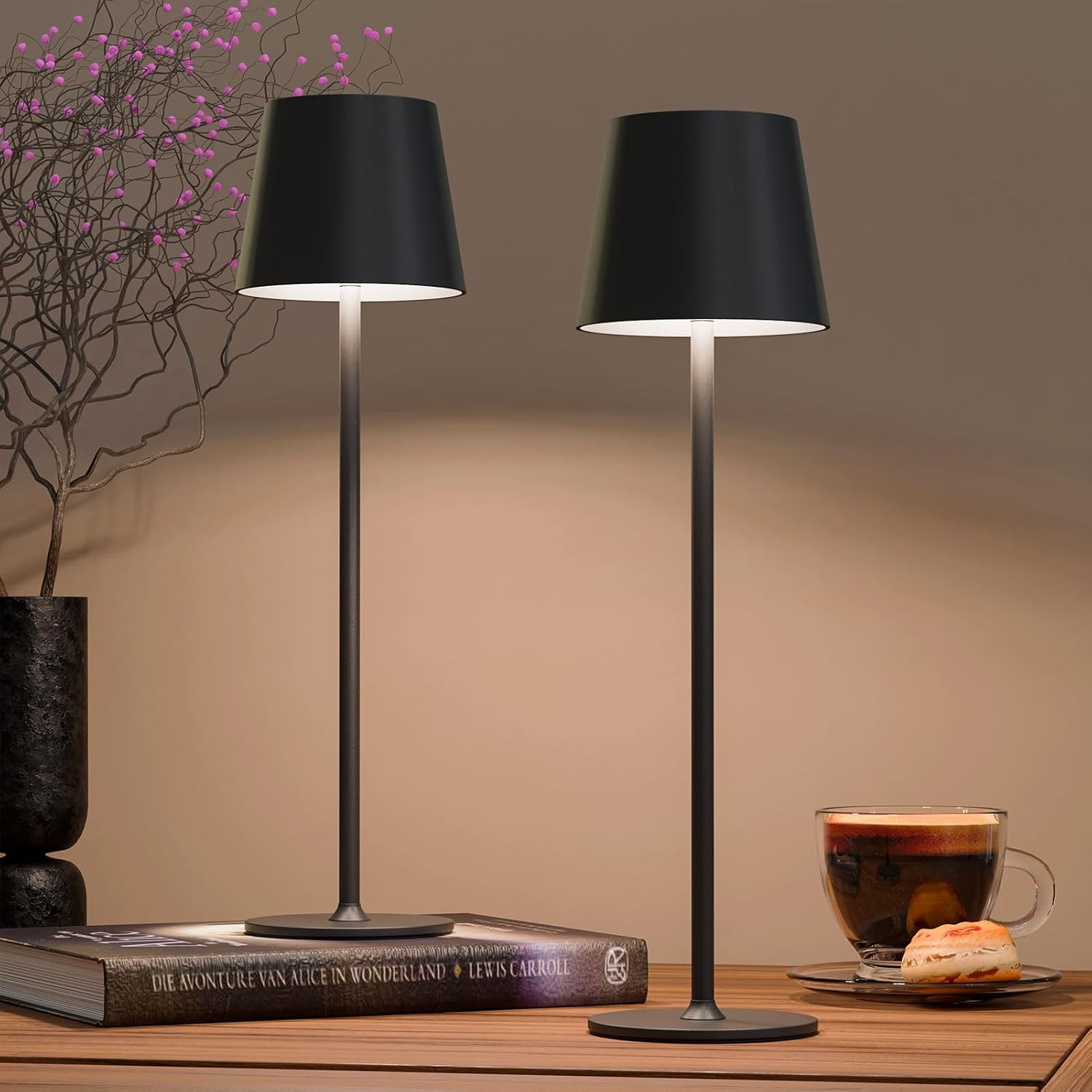 Rechargeable Table Lamp with Touch Control and Dimming Features