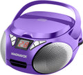 Magnavox MD6924 Portable Top Loading CD Boombox - Compact Sound