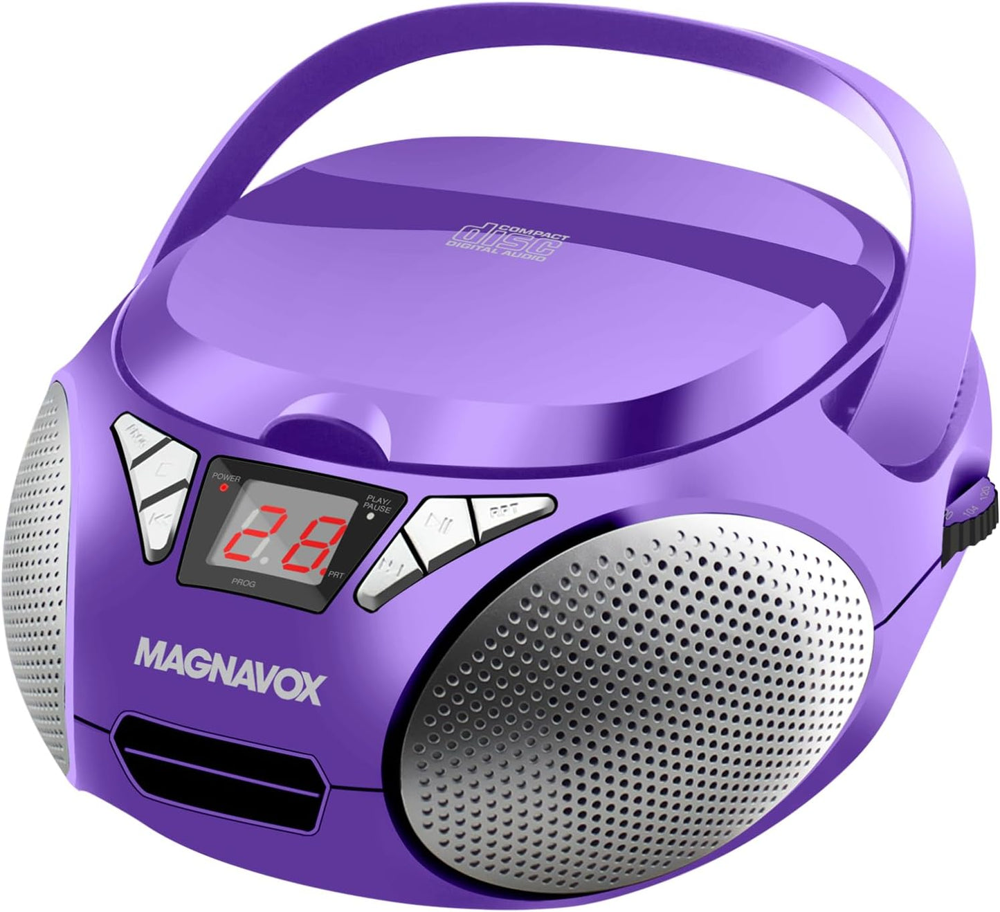 Magnavox MD6924 Portable Top Loading CD Boombox with AM/FM Radio