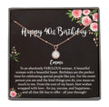Personalized 40th Bday Gifts for Women Satellite Necklace - Adjustable