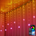 RGB LED Wishing Ball Curtain Lights - 200+ Scene Modes, APP & Remote Control