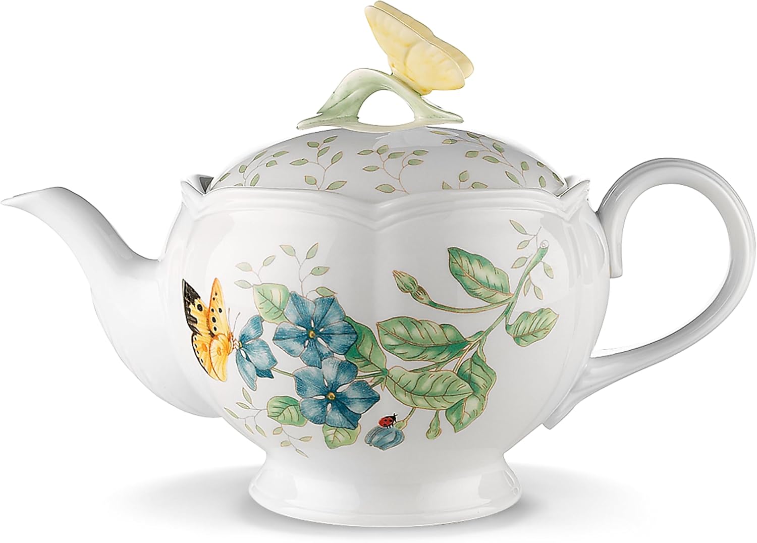 Lenox Butterfly Meadow Teapot: Exquisite Floral Design & Durability