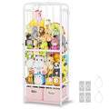 Stuffed Animal Storage with 2 Toy Bins - Vertical Space Saver