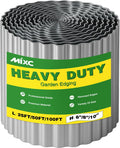 MIXC Corrugated Metal Garden Edging 6 in 50 ft - Durable Landscape