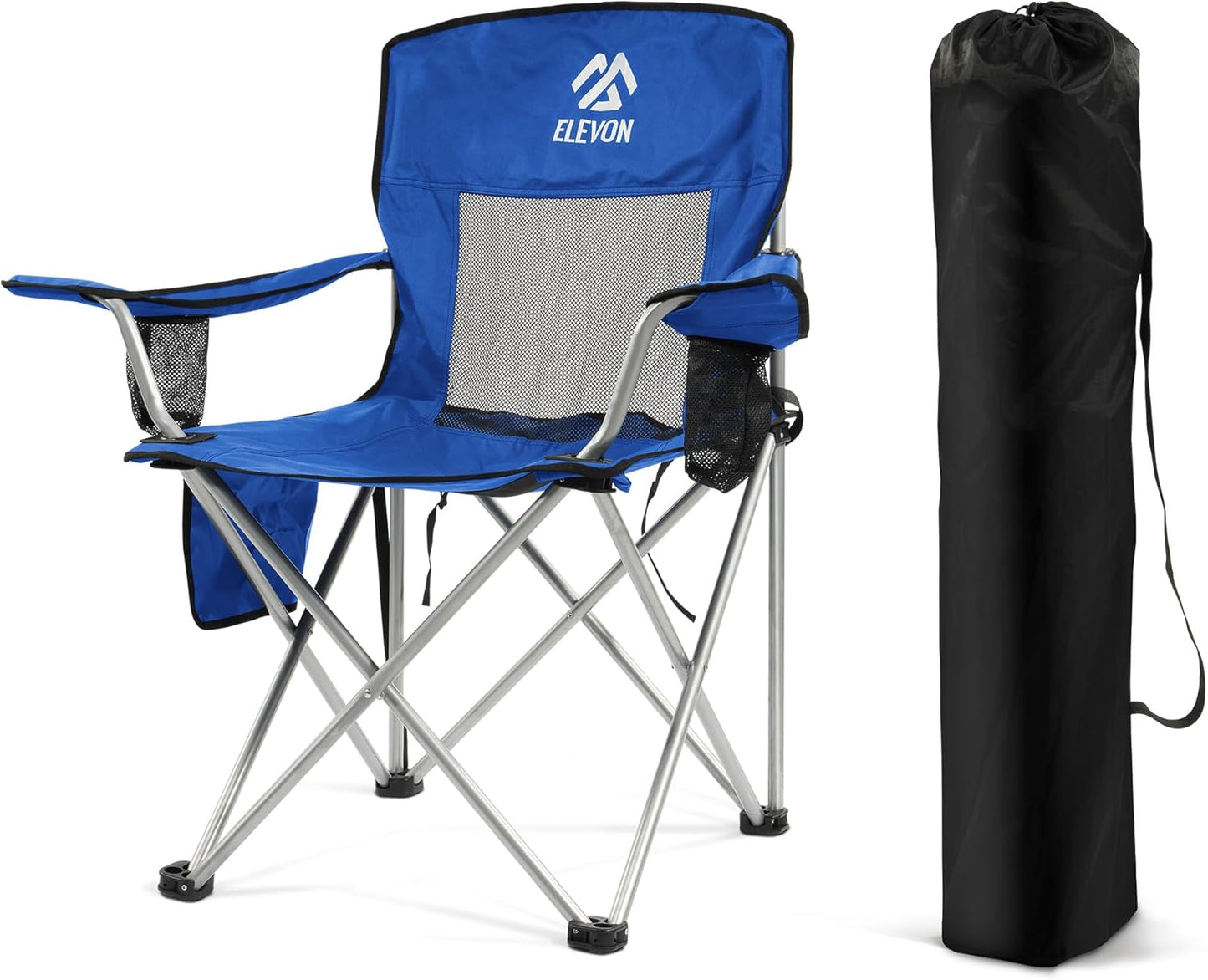 Elevon Camping Chair - Portable Folding Outdoor Chair with Arms
