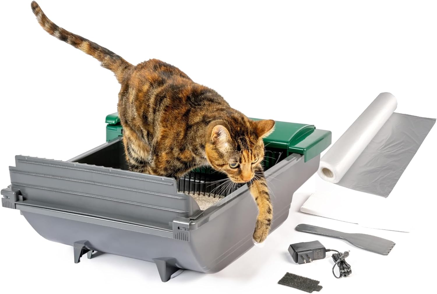 Hands-Free Self-Cleaning Litter Box Pack