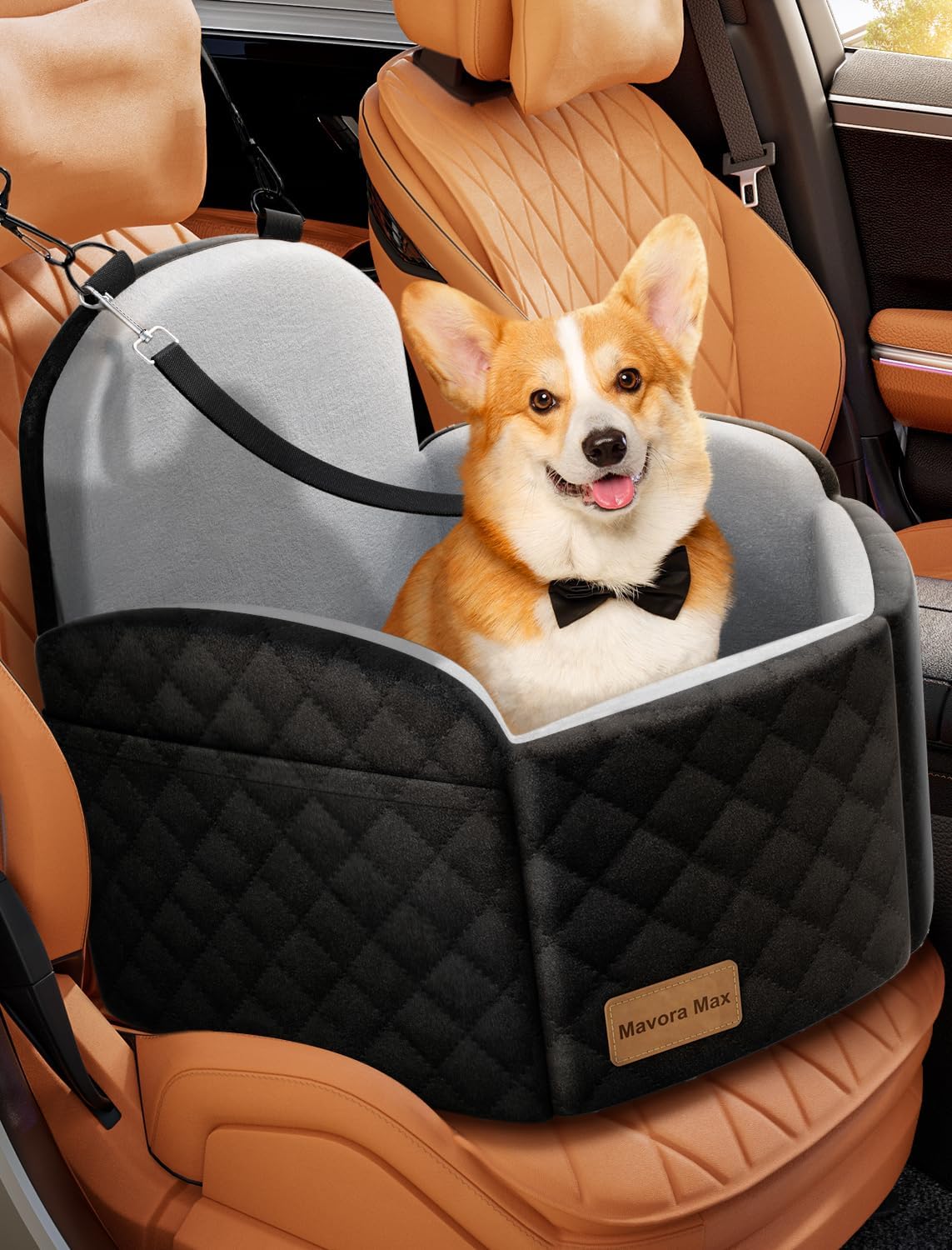 Dog Car Seat Booster for Small/Medium Dogs with Memory Foam