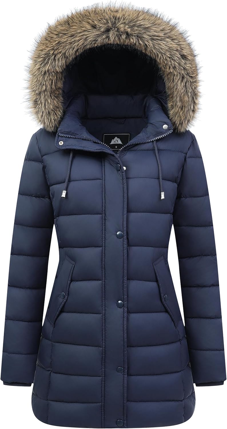 Women's Winter Thickened Down Jacket Warm Long Puffer Coat