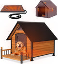 Large Heated Dog House Outdoor Insulated Kennel - Winter-Ready