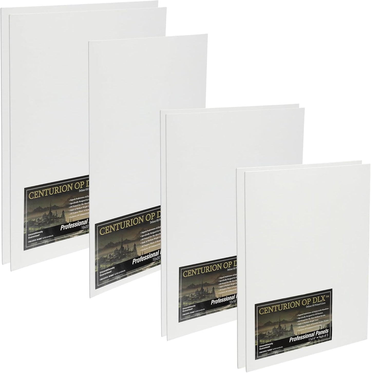 Centurion Deluxe Oil Primed Linen Canvas Bundle for Artists