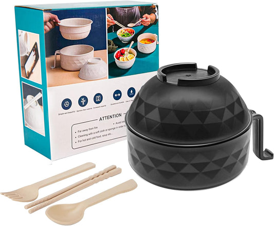Rapid Ramen Bowl Set - Microwave Cooker & Chopsticks - College Essential