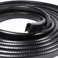 25ft Edge Trim Rubber U Channel Strip 1/2in x 3/8in - Durable Door