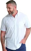 Kona Solid Short Sleeve Fishing Shirt for Men, Fresh Salmon 3XL