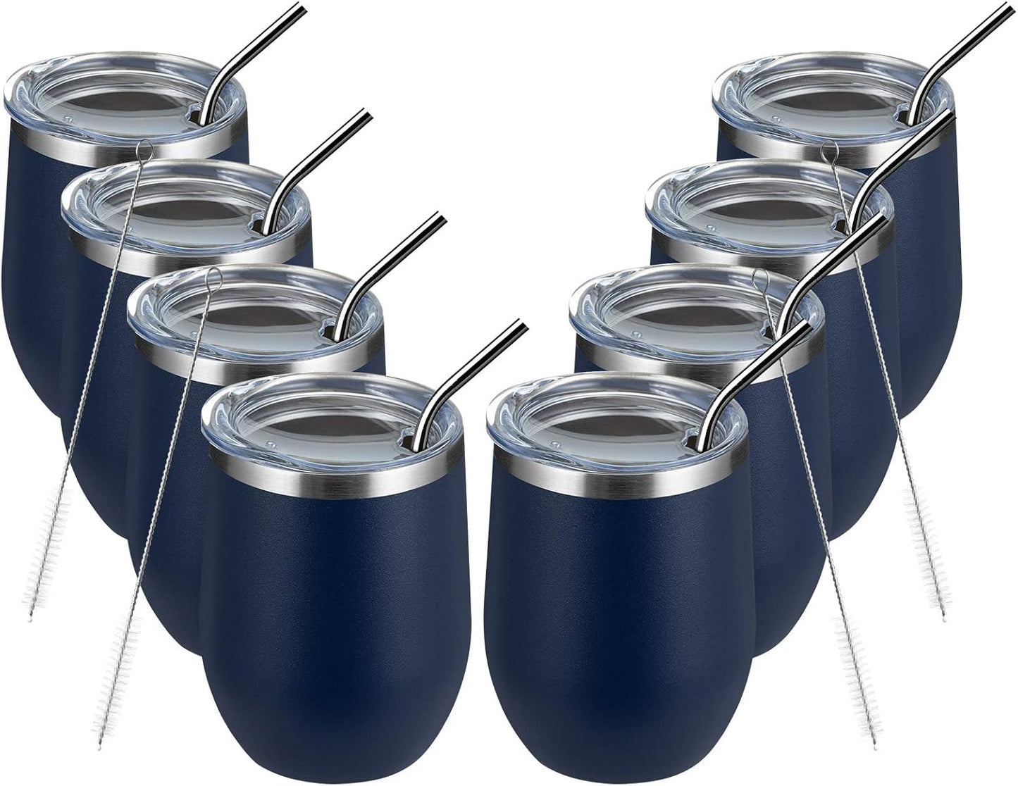 MEWAY 12oz Wine Tumbler Glasses - Perfect for All Drinks