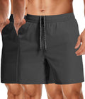 Mens Athletic Shorts 7 Quick Dry Gym Running Shorts - Secure Zipper