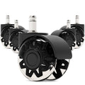 Office Chair Wheels Replacement Set of 5 - Smooth, Quiet Rolling