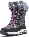 HOBIBEAR Kids Waterproof Winter Snow Boots for Outdoor Warmth
